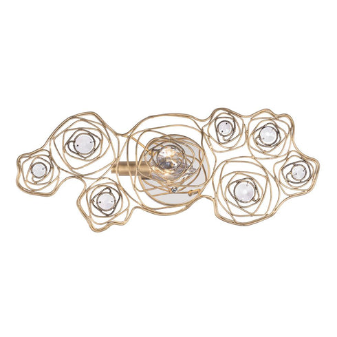 Varaluz Ethereal Rose 1 Light Sconce Havana Gold Ombr Polished Stainless Accents in Havana Gold Ombre/Polished Stainless Accents Finish Model: 500W01HGOB
