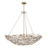 Varaluz Ethereal Rose 10 Light Inverted Pendant in Havana Gold Ombre Model: 500P10HGOB