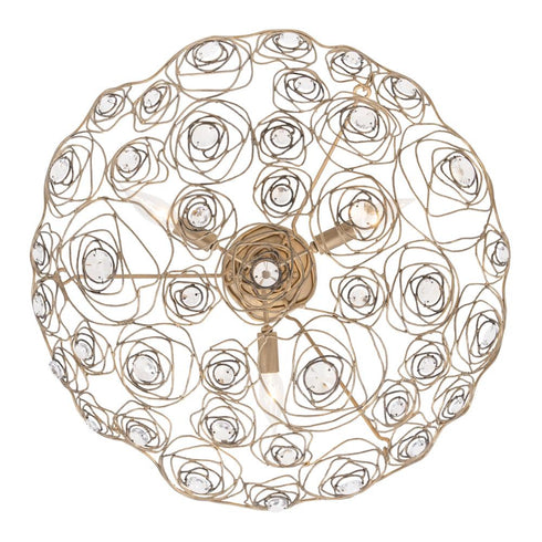 Varaluz Ethereal Rose 3 Light Inverted Semi Flush in Havana Gold Ombre Model: 500S03HGOB