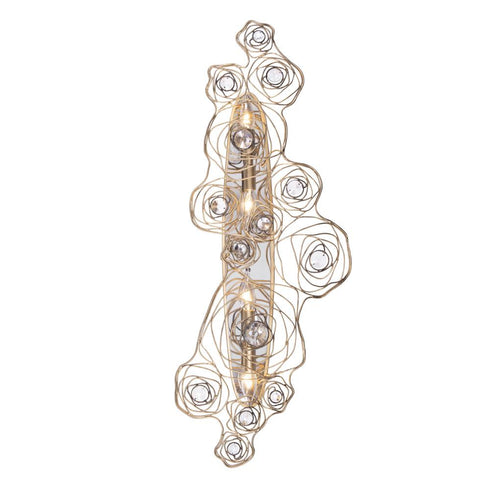 Varaluz Ethereal Rose 4 Light Sconce Havana Gold Ombr Polished Stainless Accents in Havana Gold Ombre/Polished Stainless Accents Finish Model: 500W04HGOB