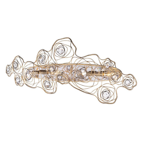 Varaluz Ethereal Rose 4 Light Sconce Havana Gold Ombr Polished Stainless Accents in Havana Gold Ombre/Polished Stainless Accents Finish Model: 500W04HGOB