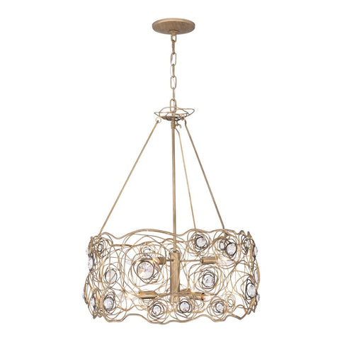 Varaluz Ethereal Rose 6 Light Chandelier in Havana Gold Ombre Model: 500C06HGOB