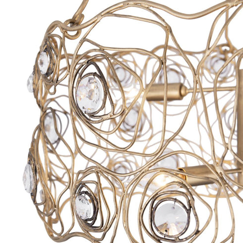 Varaluz Ethereal Rose 6 Light Chandelier in Havana Gold Ombre Model: 500C06HGOB
