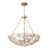 Varaluz Ethereal Rose 6 Light Inverted Pendant in Havana Gold Ombre Model: 500P06HGOB