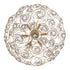 Varaluz Ethereal Rose 6 Light Inverted Pendant in Havana Gold Ombre Model: 500P06HGOB