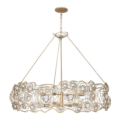 Varaluz Ethereal Rose 8 Light Chandelier in Havana Gold Ombre Model: 500C08HGOB