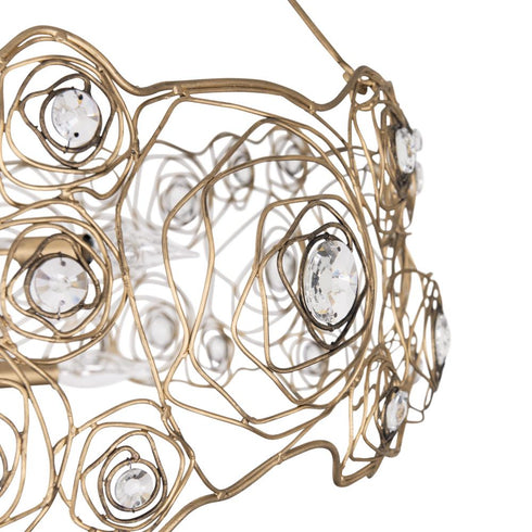 Varaluz Ethereal Rose 8 Light Chandelier in Havana Gold Ombre Model: 500C08HGOB
