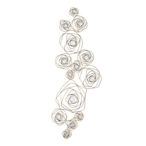 Varaluz Ethereal Rose Wall Art in Havana Gold Ombre Model: 500WA14HGOB