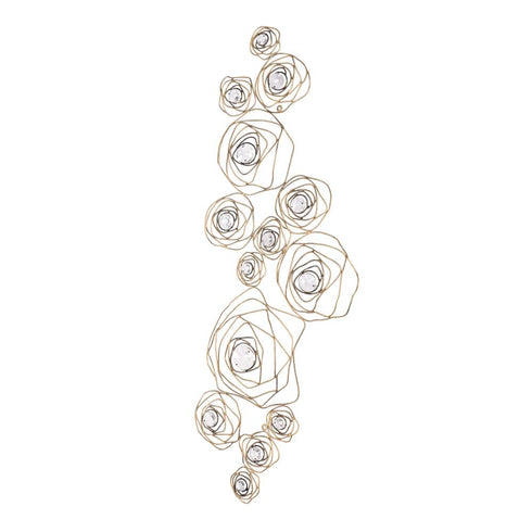 Varaluz Ethereal Rose Wall Art in Havana Gold Ombre Model: 500WA14HGOB