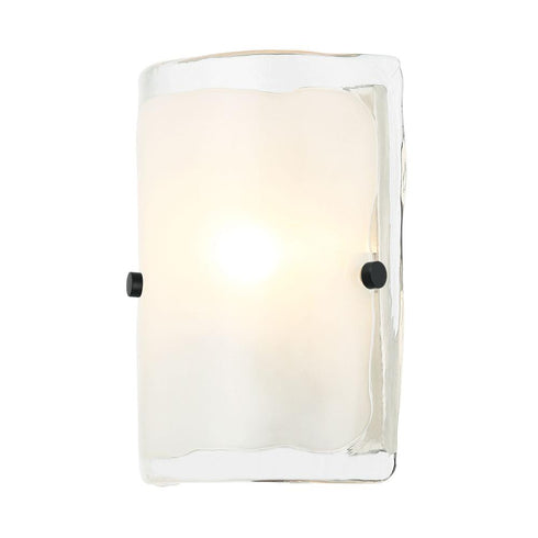 Varaluz Fairchild 1 Light Sconce Blac Polished Model: 385W01BNS