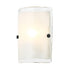 Varaluz Fairchild 1 Light Sconce Blac Polished Model: 385W01BNS