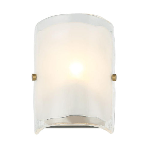 Varaluz Fairchild 1 Light Sconce Blac Polished Model: 385W01BNS