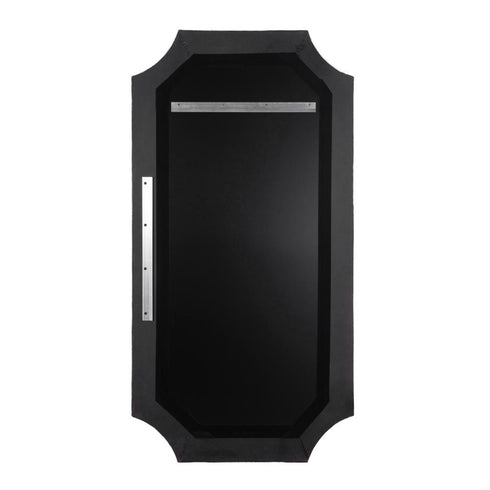 Varaluz Farra 28x54 Wall Mirror Cerused Blac Weathered Brass in Cerused Black/Weathered Brass Finish Model: 449MI28A