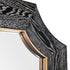 Varaluz Farra 36x36 Wall Mirror Cerused Blac Weathered Brass in Cerused Black/Weathered Brass Finish Model: 449MI36A