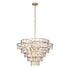Varaluz Fleur 10 Light Chandelier French Gold Model: 386C10FG
