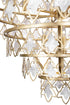 Varaluz Fleur 10 Light Chandelier French Gold Model: 386C10FG