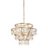 Varaluz Fleur 4 Light Chandelier French Gold Model: 386C04FG