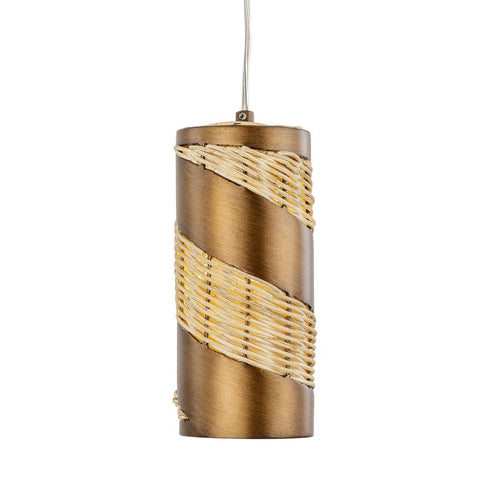 Varaluz Flow 1 Light Cylinder Mini Pendant Baguett Model: 240M01BTR