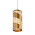 Varaluz Flow 1 Light Cylinder Mini Pendant Baguett Model: 240M01BTR