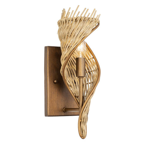 Varaluz Flow 1 Light Left Sconce Baguett Natural Model: 240K01BTR
