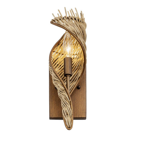 Varaluz Flow 1 Light Right Sconce Baguett Natural Model: 240K01RBTR