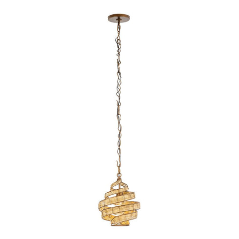 Varaluz Flow 1 Light Twist Pendant Baguett Natural Model: 240P01BTR
