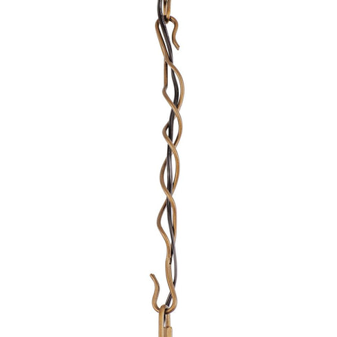 Varaluz Flow 1 Light Twist Pendant Baguett Natural Model: 240P01BTR