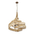 Varaluz Flow 6 Light Twist Pendant Baguett Natural Model: 240P06BTR