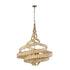 Varaluz Flow 8 Light Twist Pendant Baguett Natural Model: 240P08BTR
