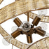 Varaluz Flow 8 Light Twist Pendant Baguett Natural Model: 240P08BTR
