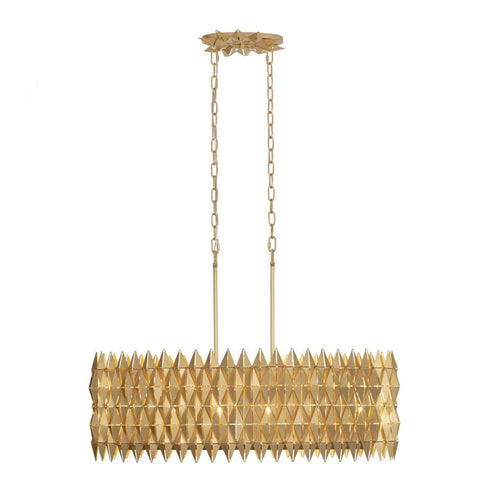 Varaluz Forever 6 Light Linear Pendant French Gold Model: 342N06FG