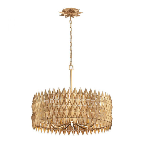 Varaluz Forever 9 Light Pendant French Gold Model: 342P09FG