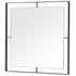 Varaluz Framed 20 In Square Wall Mirror Black Model: 610020