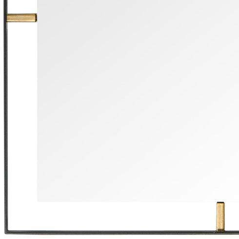 Varaluz Framed 20 In Square Wall Mirror Black Model: 610020