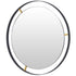 Varaluz Framed 30 In Round Wall Mirror Black Model: 610010