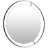 Varaluz Framed 30 In Round Wall Mirror Black Model: 610010