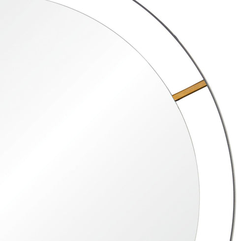 Varaluz Framed 30 In Round Wall Mirror Black Model: 610010