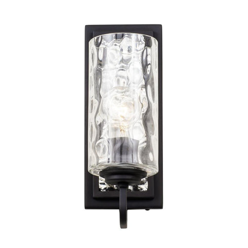 Varaluz Hammer Time 1 Light Sconce Carbo Polished Model: 371W01CBPS
