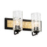 Varaluz Hammer Time 2 Light Bath Carbo French Gold Model: 371B02CBFG