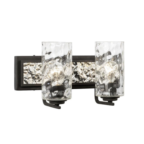 Varaluz Hammer Time 2 Light Bath Carbo Polished Model: 371B02CBPS