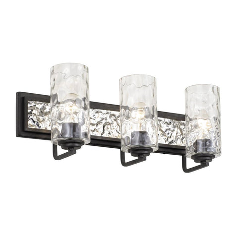Varaluz Hammer Time 3 Light Bath Carbo Polished Model: 371B03CBPS