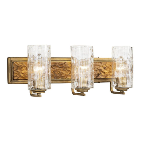 Varaluz Hammer Time 3 Light Bath Havana Gol Model: 371B03HGC
