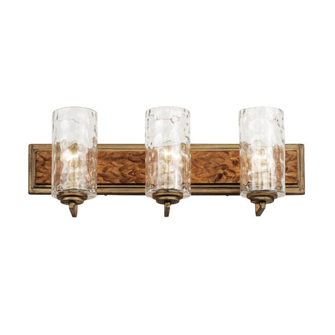 Varaluz Hammer Time 3 Light Bath Havana Gol Model: 371B03HGC