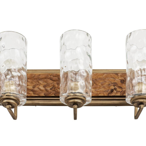 Varaluz Hammer Time 3 Light Bath Havana Gol Model: 371B03HGC