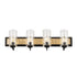 Varaluz Hammer Time 4 Light Bath Carbo French Gold Model: 371B04CBFG