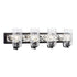 Varaluz Hammer Time 4 Light Bath Carbo Polished Model: 371B04CBPS