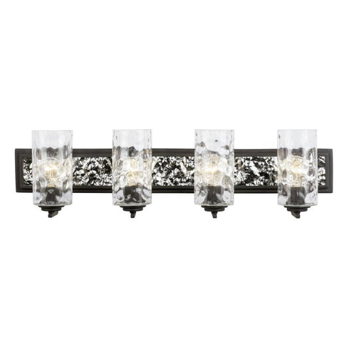 Varaluz Hammer Time 4 Light Bath Carbo Polished Model: 371B04CBPS