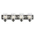 Varaluz Hammer Time 4 Light Bath Carbo Polished Model: 371B04CBPS
