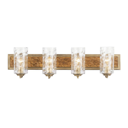 Varaluz Hammer Time 4 Light Bath Havana Gol Model: 371B04HGC