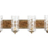 Varaluz Hammer Time 4 Light Bath Havana Gol Model: 371B04HGC